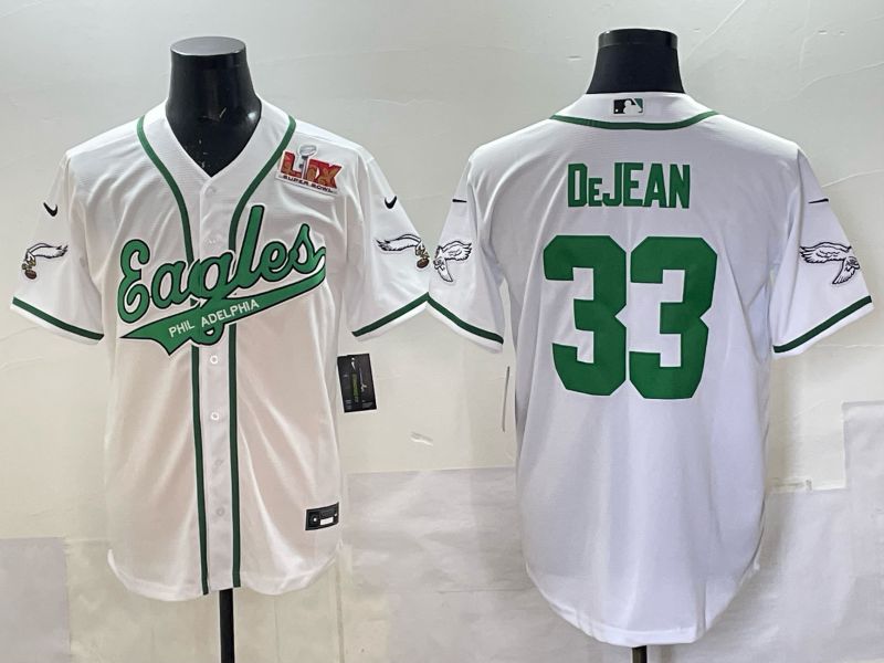 Men 2025 Philadelphia Eagles #33 Dejean white 2th generation Joint Name Nike Limited NFL Jersey style 009->chicago cubs->MLB Jersey